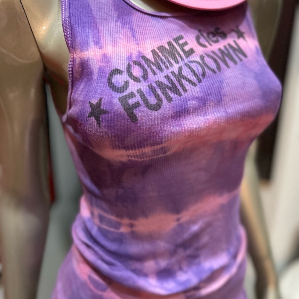 ⚡️COMME DES FUNKDOWN designer ribbed graffiti soft tank top M unisex